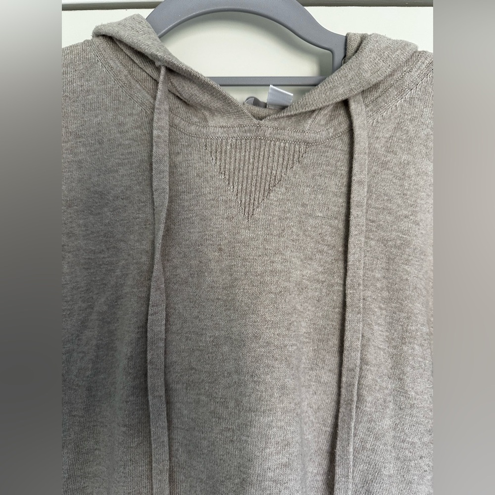 Knit Hooded Sweater Cotton Silk Blend - The White Company - Picture 5 of 10